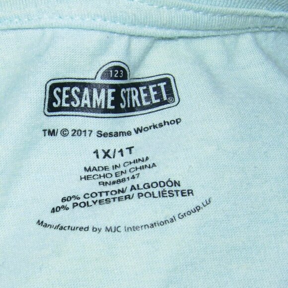 Sesame Street Cookie Monster Midnight Snack Pajama Top 1X - Picture 3 of 3